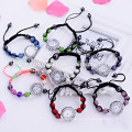 2014 high quality shambala beads strap wrist watch women